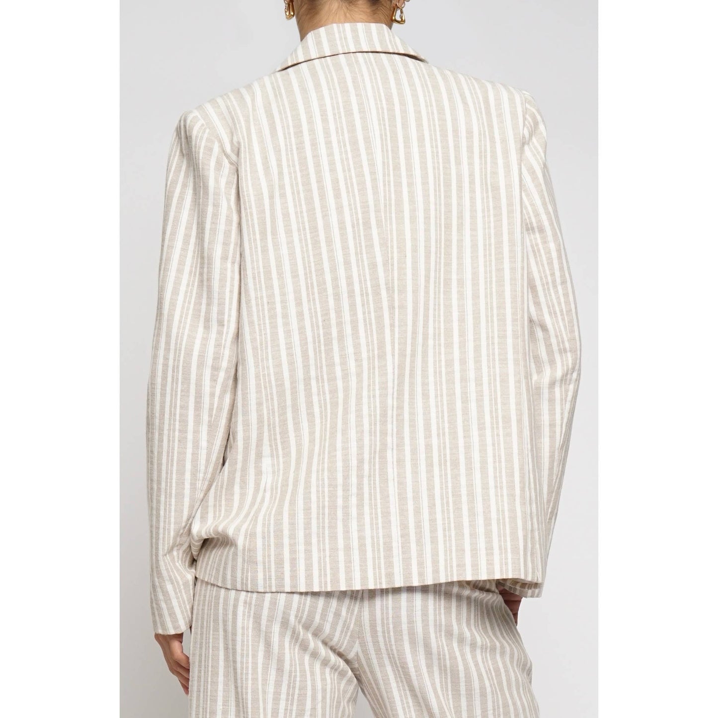 Stripe Linen Blazer