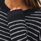 The Joey Striped Waffle Knit Sweater