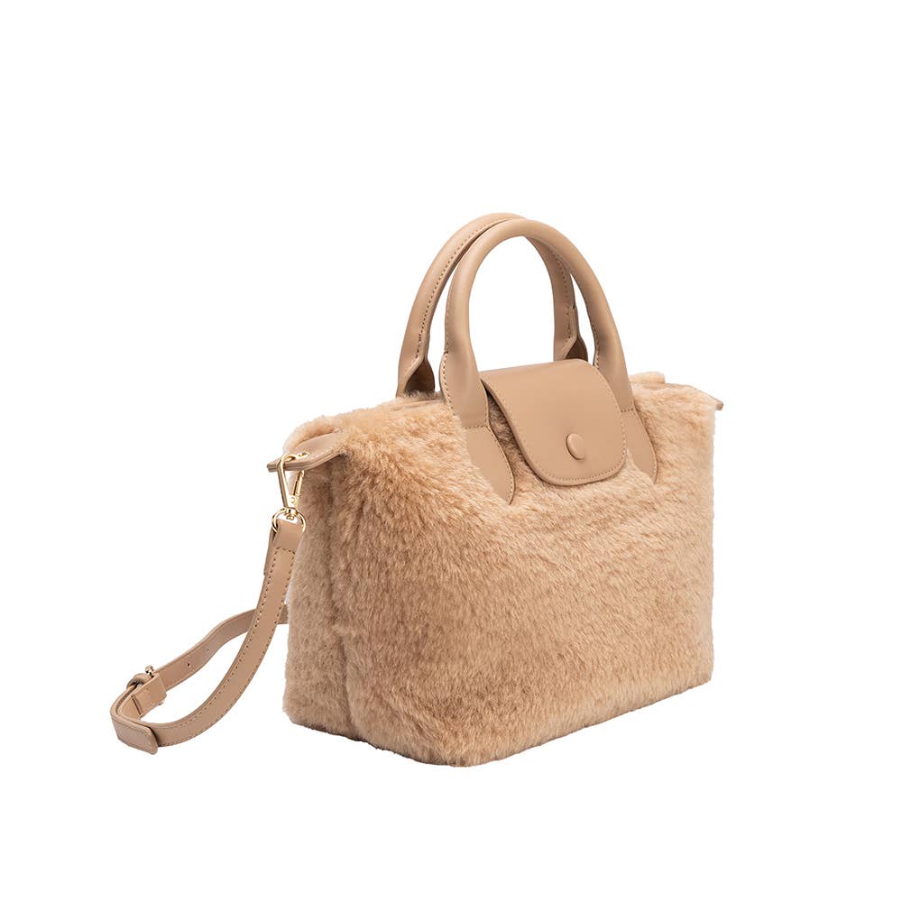 The Winnie Tan Sherpa Top Handle Bag