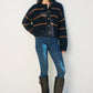 The Masha Striped Button Cardigan