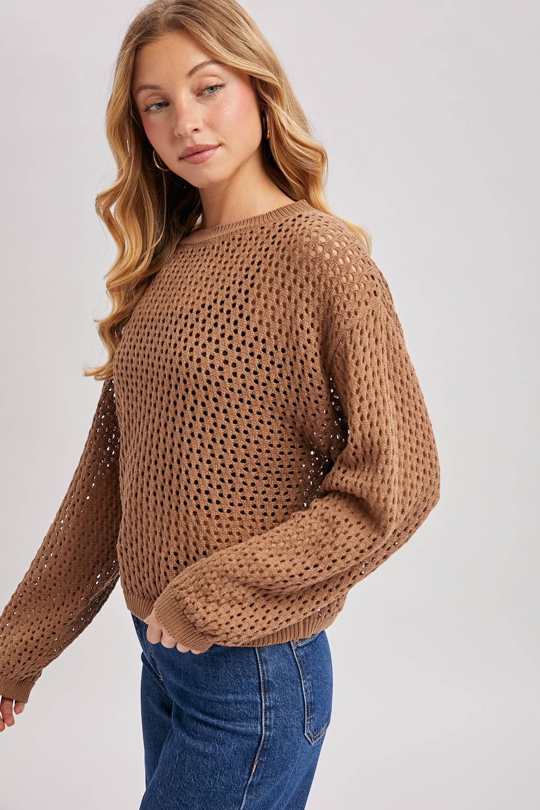 The Cory Sweater: Mocha & Natural