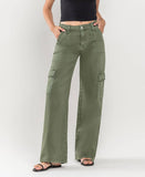 The Erin High Rise Wide Leg Cargo Jeans