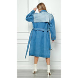 The Serena Denim Trench Coat