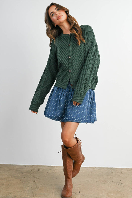 The Dakota Cable Knit Cardigan