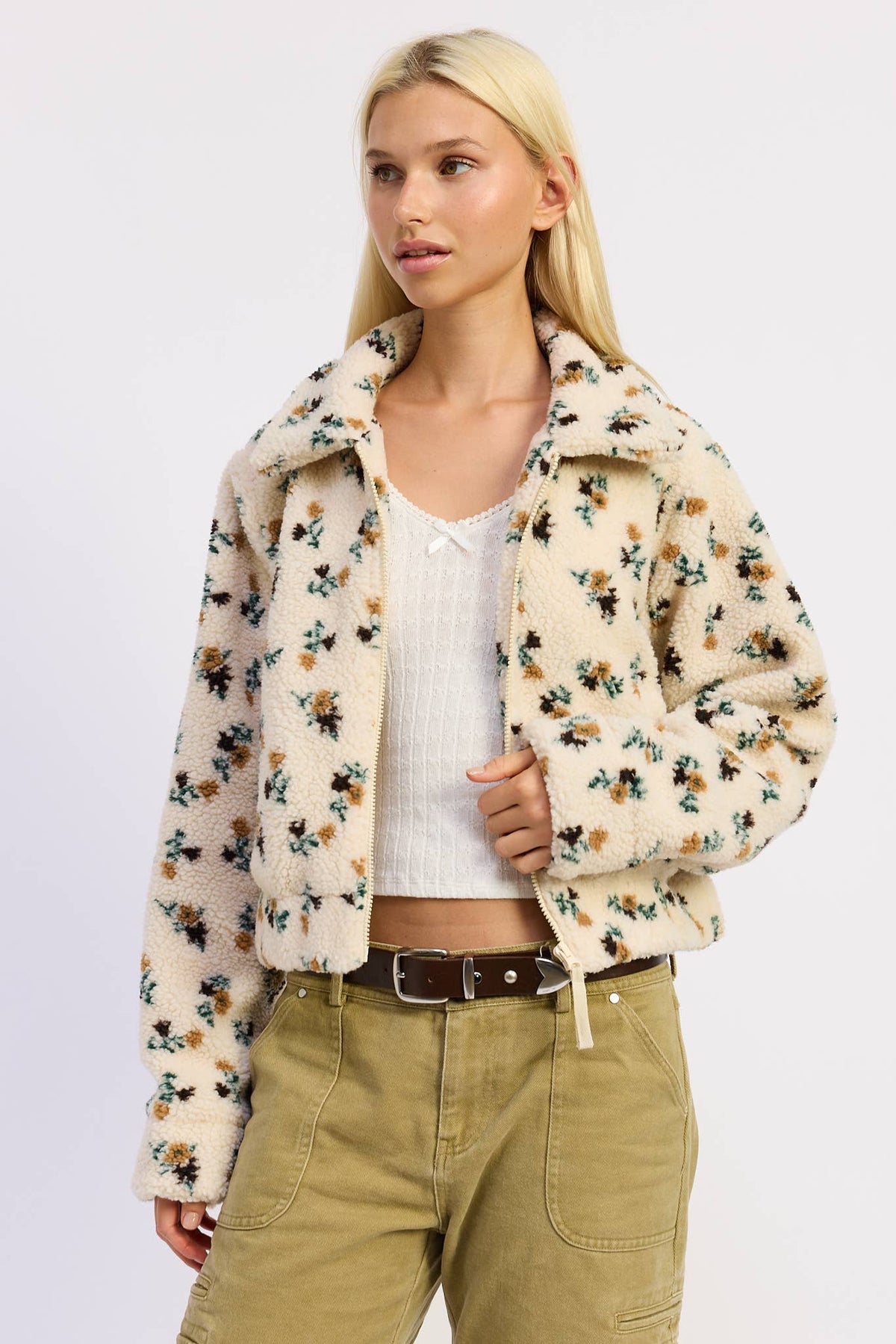 The Hannah Floral Fleece Jacket