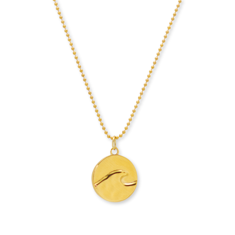 Wave Medallion Necklace