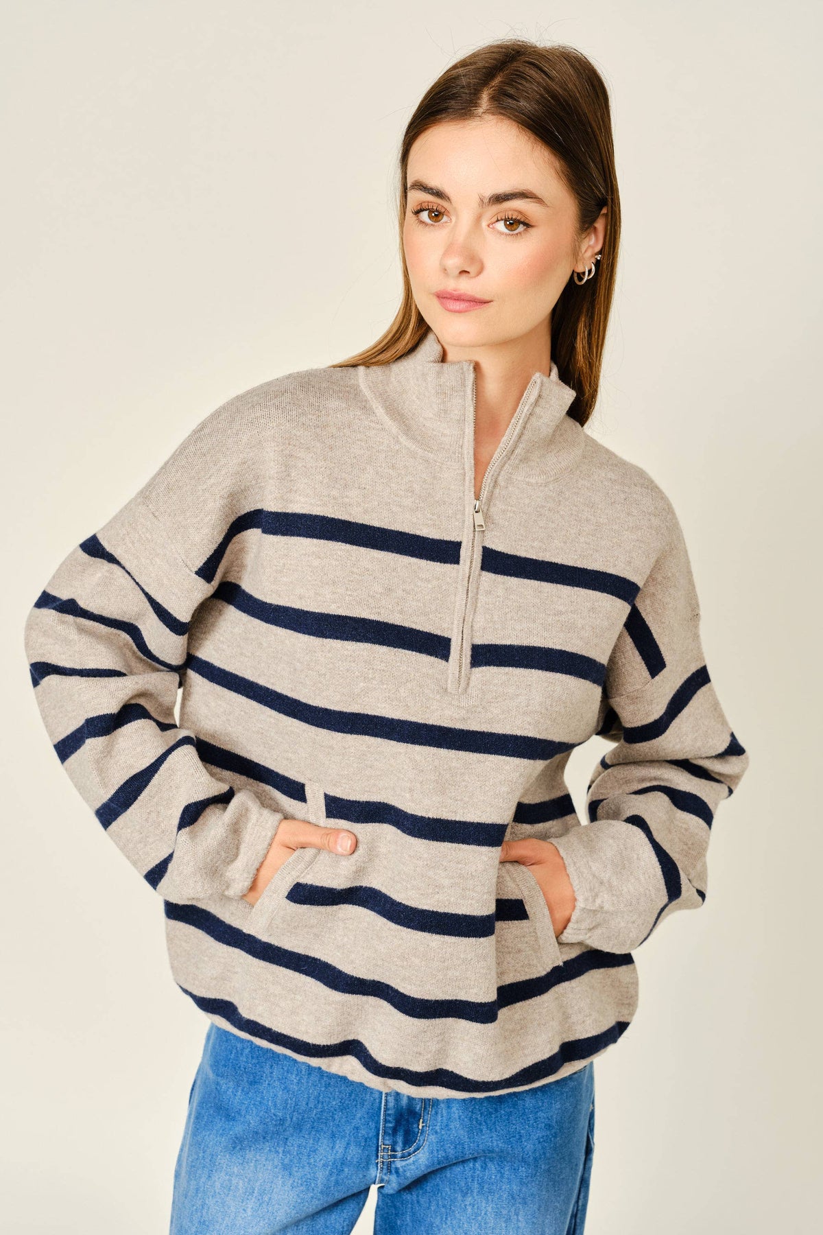 The Andrea 1/4 Zip Sweater