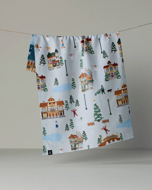 Holiday Nostalgia Luxe Kitchen Towel