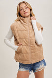 The Kena Corduroy Quilted Puffer Vest