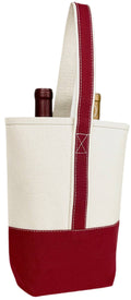 Wine Tote Bag: Navy & Red