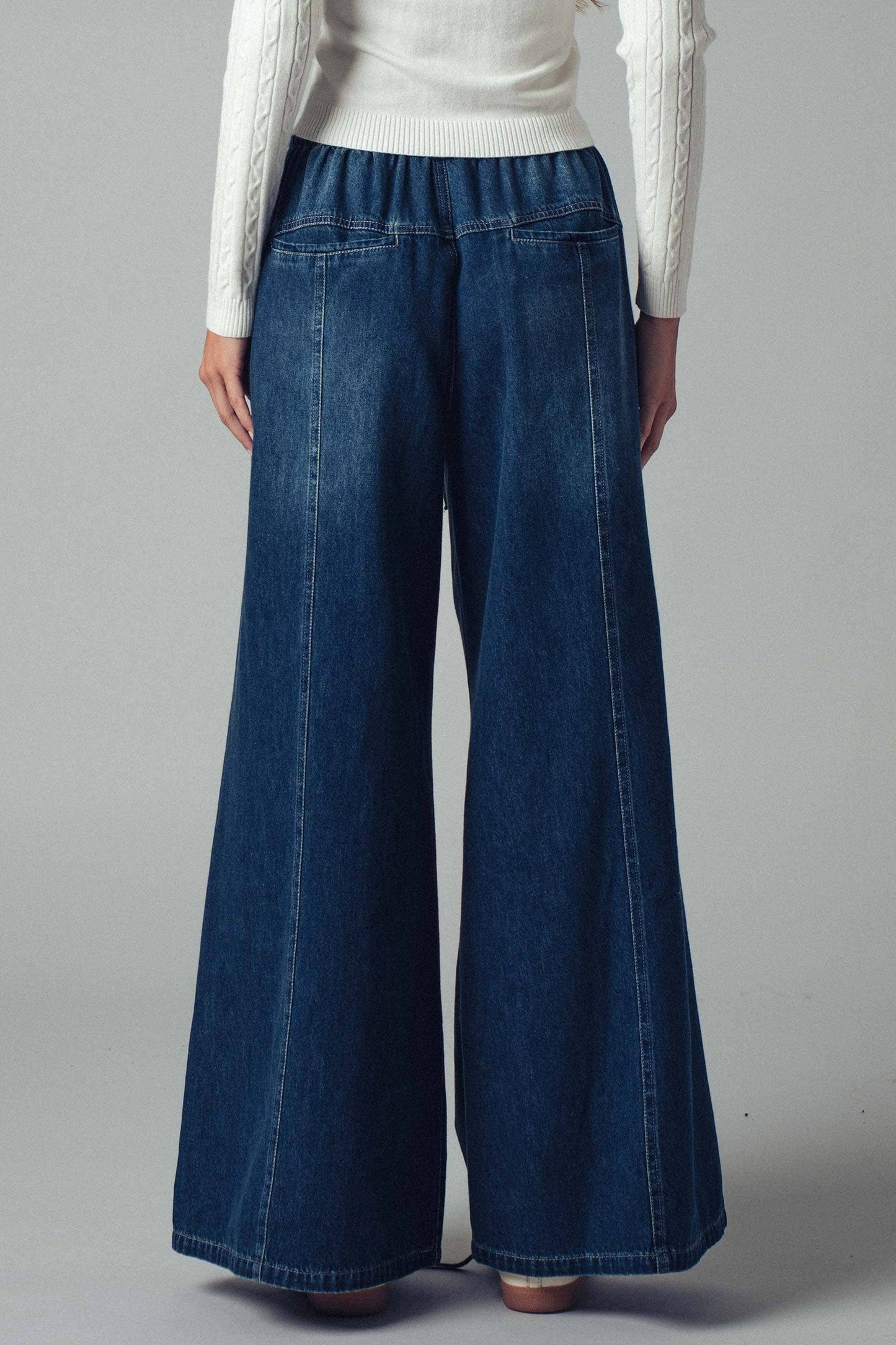 The Rae Relaxed Wide Leg Drawstring Jean