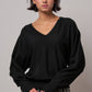 The Maggie V-Neck Drop Shoulder Sweater