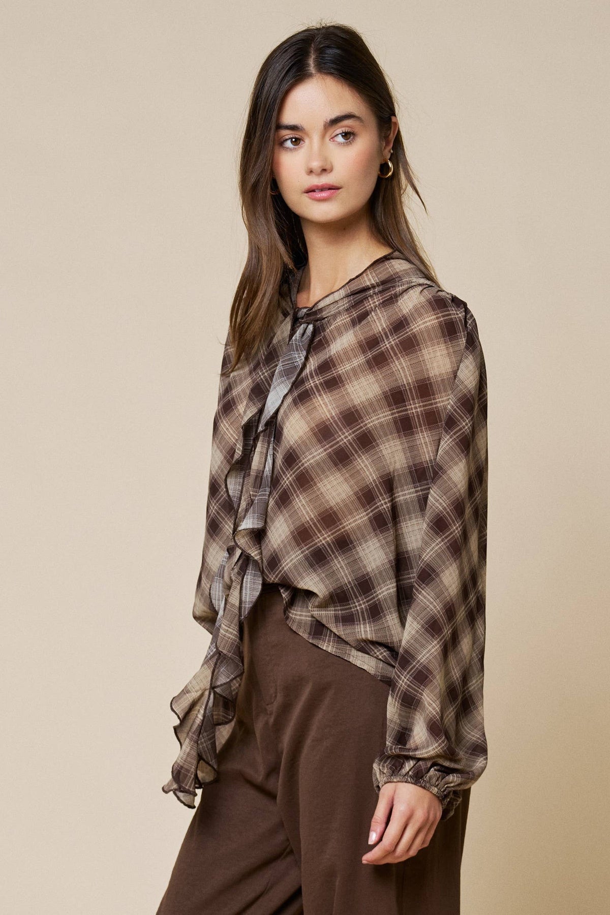 The Benny Plaid Blouse