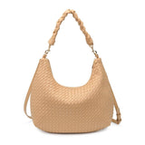 Sabrina Woven Hobo: Cream