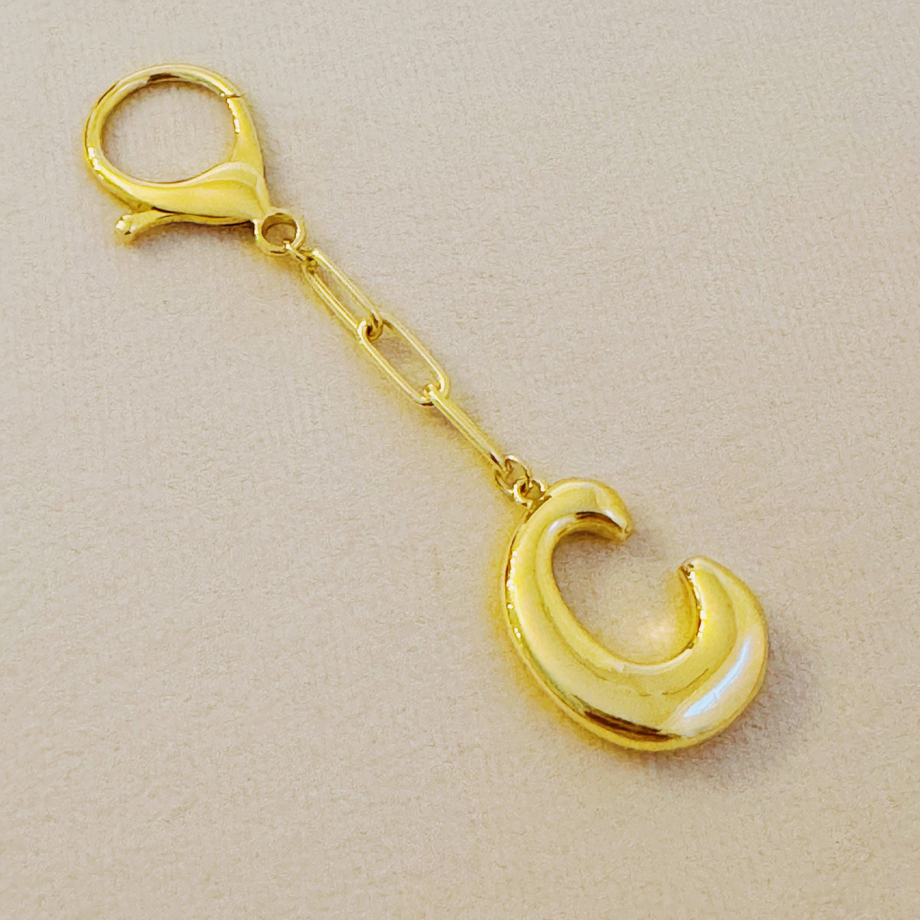 Balloon Letter Initial Bag Charm