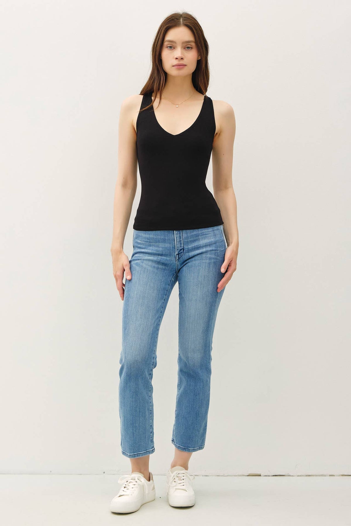 V Neck Core Essential Tank