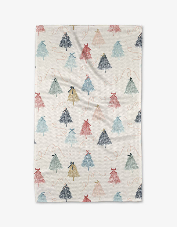 Winter Wonderland Geometry Tea Towel