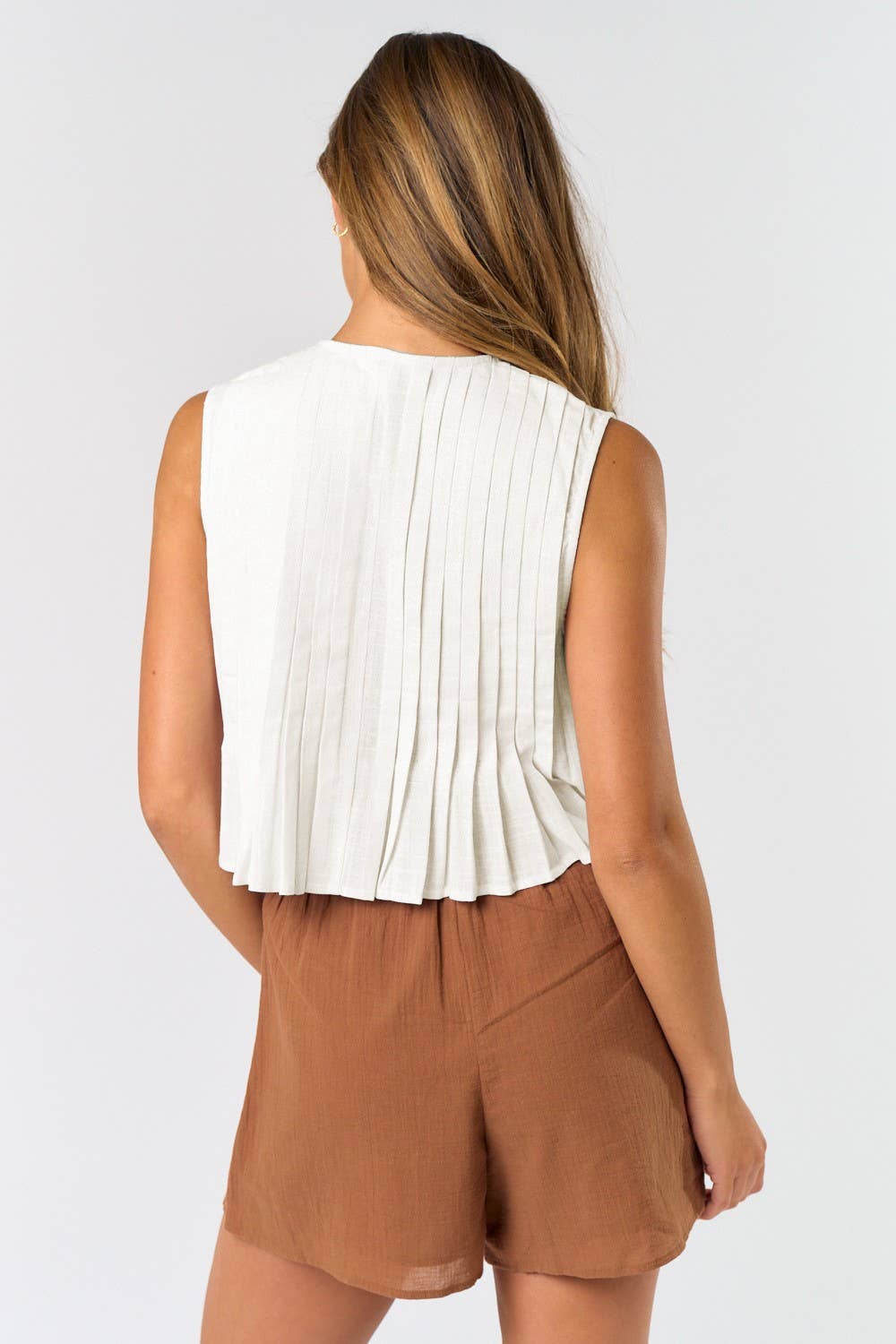 Tie Pleated Top