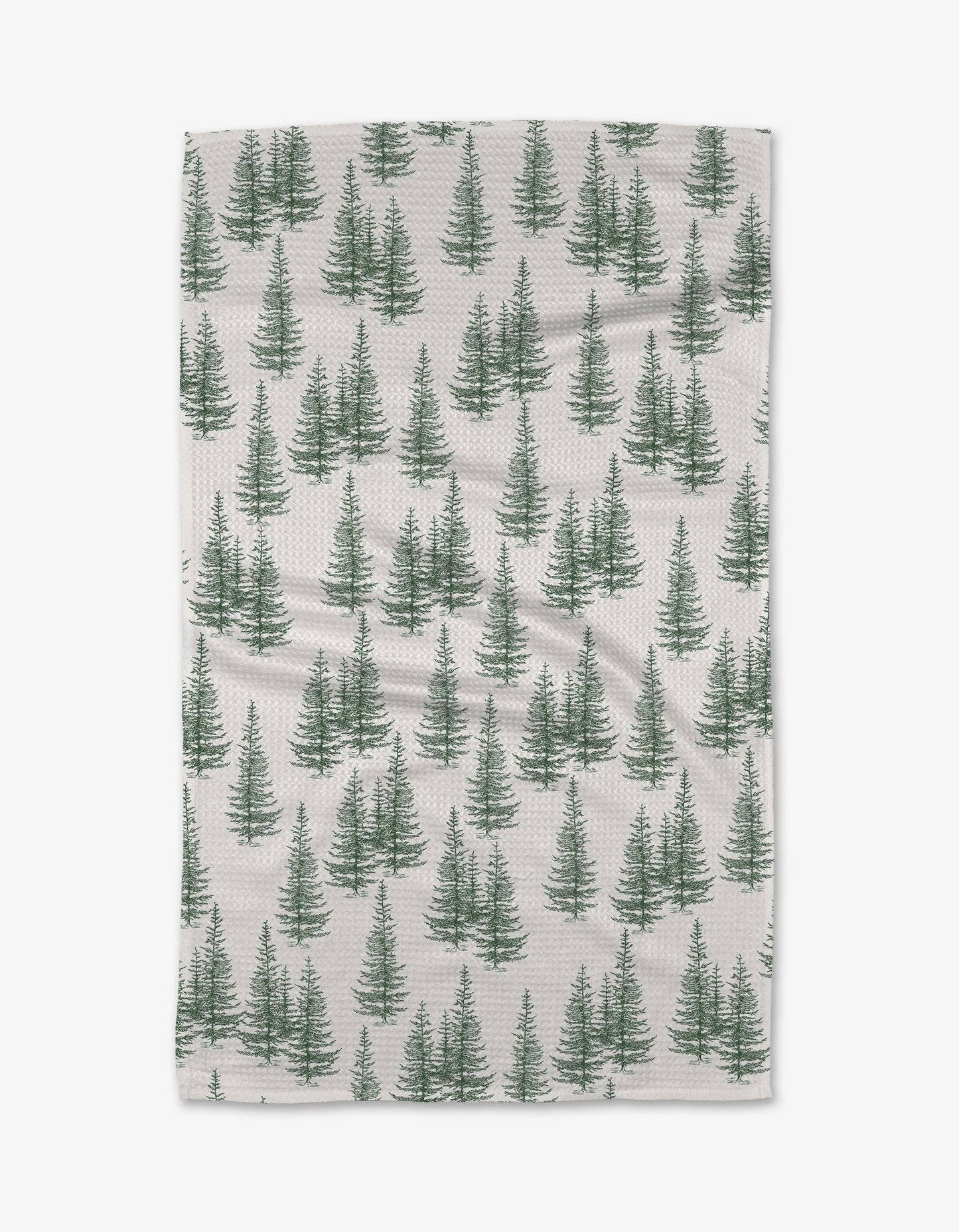 Christmas Forest Geometry Tea Towel