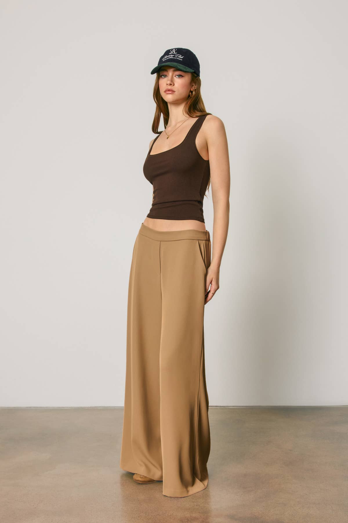 The Carrie Wide Leg Pull On Pant