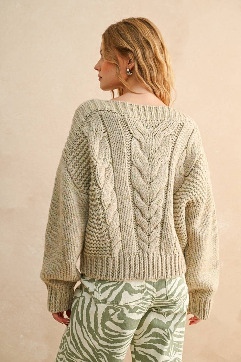 The Classic Chunky Cable Knit Sweater