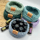 Mini Trinket basket: Toast, Canyon, Cloudy Blue