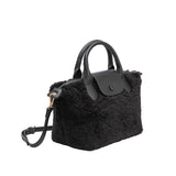 The Winnie Black Top Handle Bag