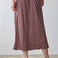 The Vienna Polka Dot Satin Skirt