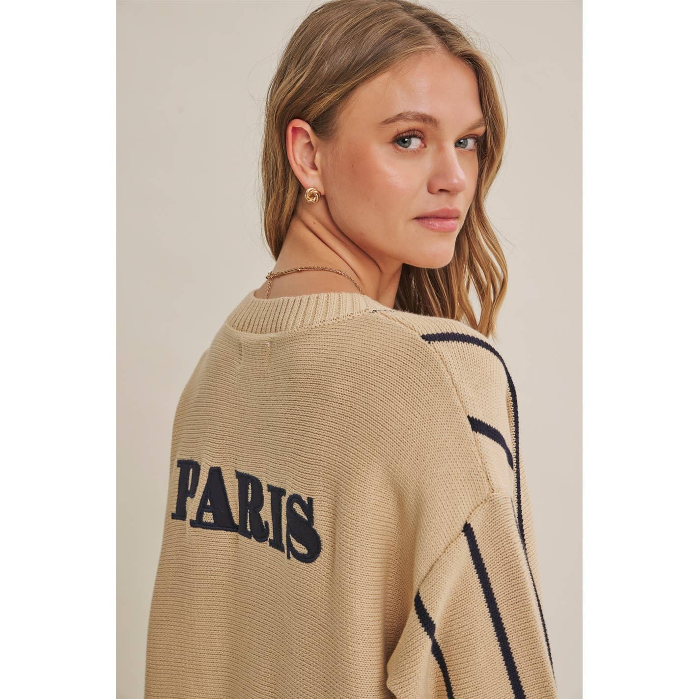 Postcard Emproidered Cardigan