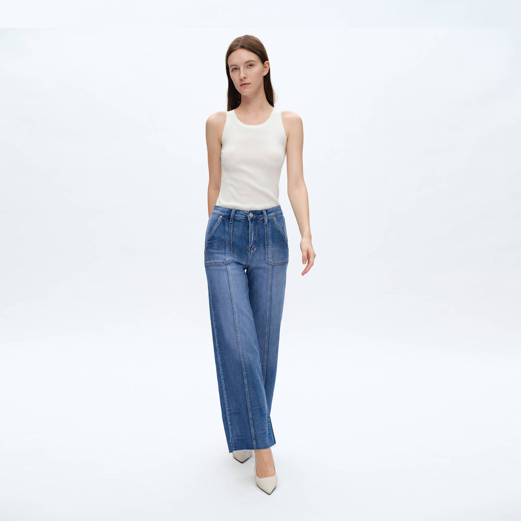 The Boca High Rise Straight Jean