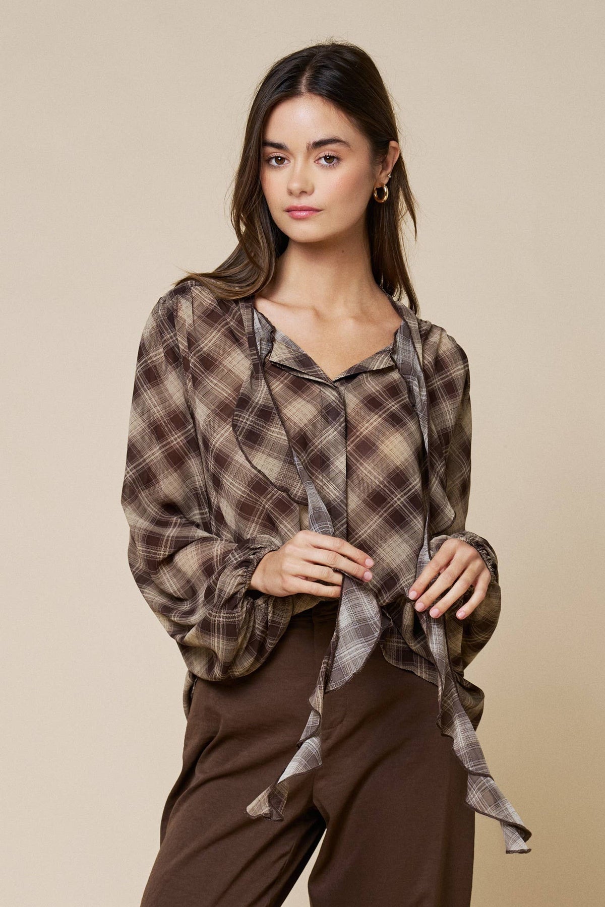 The Benny Plaid Blouse