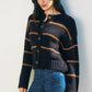 The Masha Striped Button Cardigan