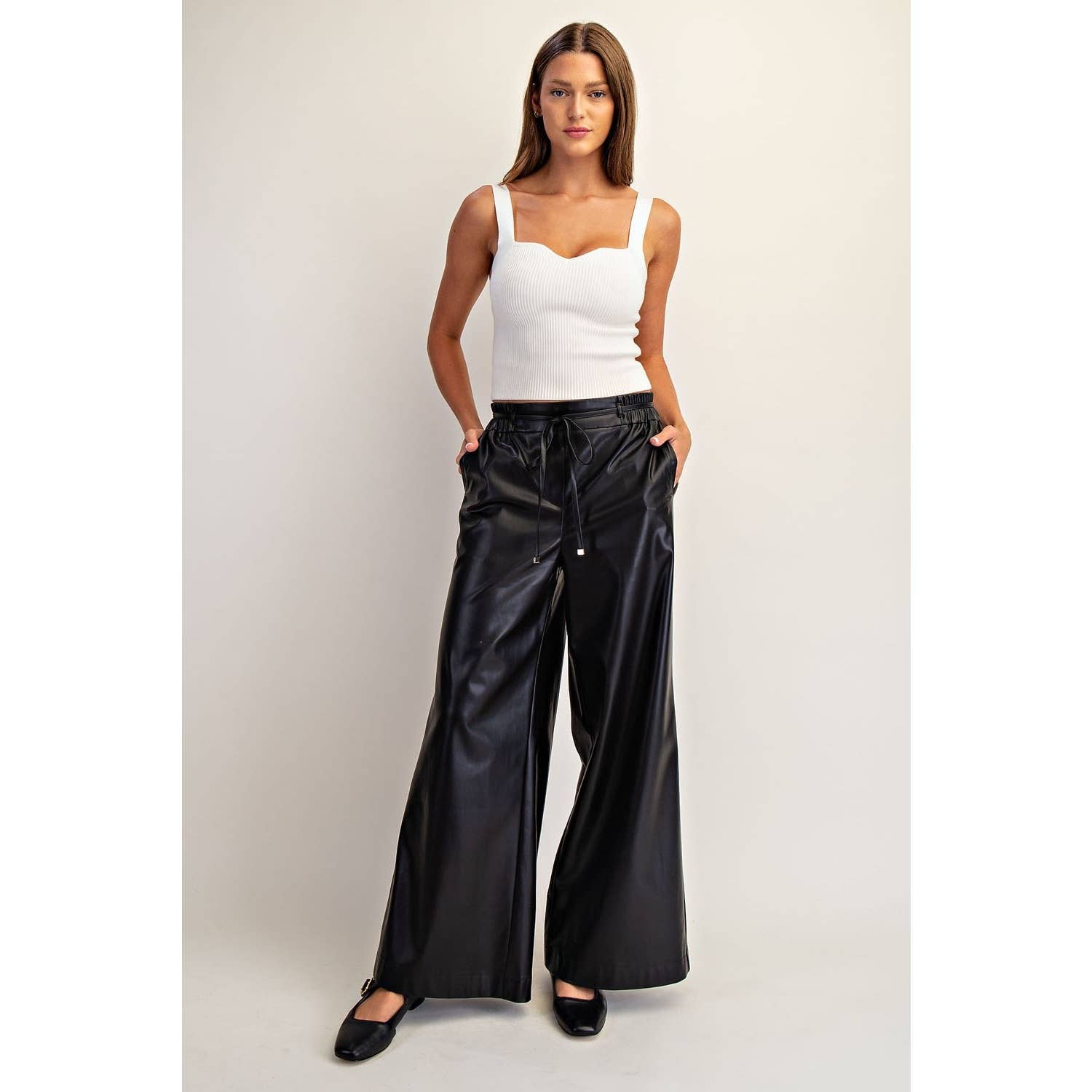 The Nicole Faux Leather Pant
