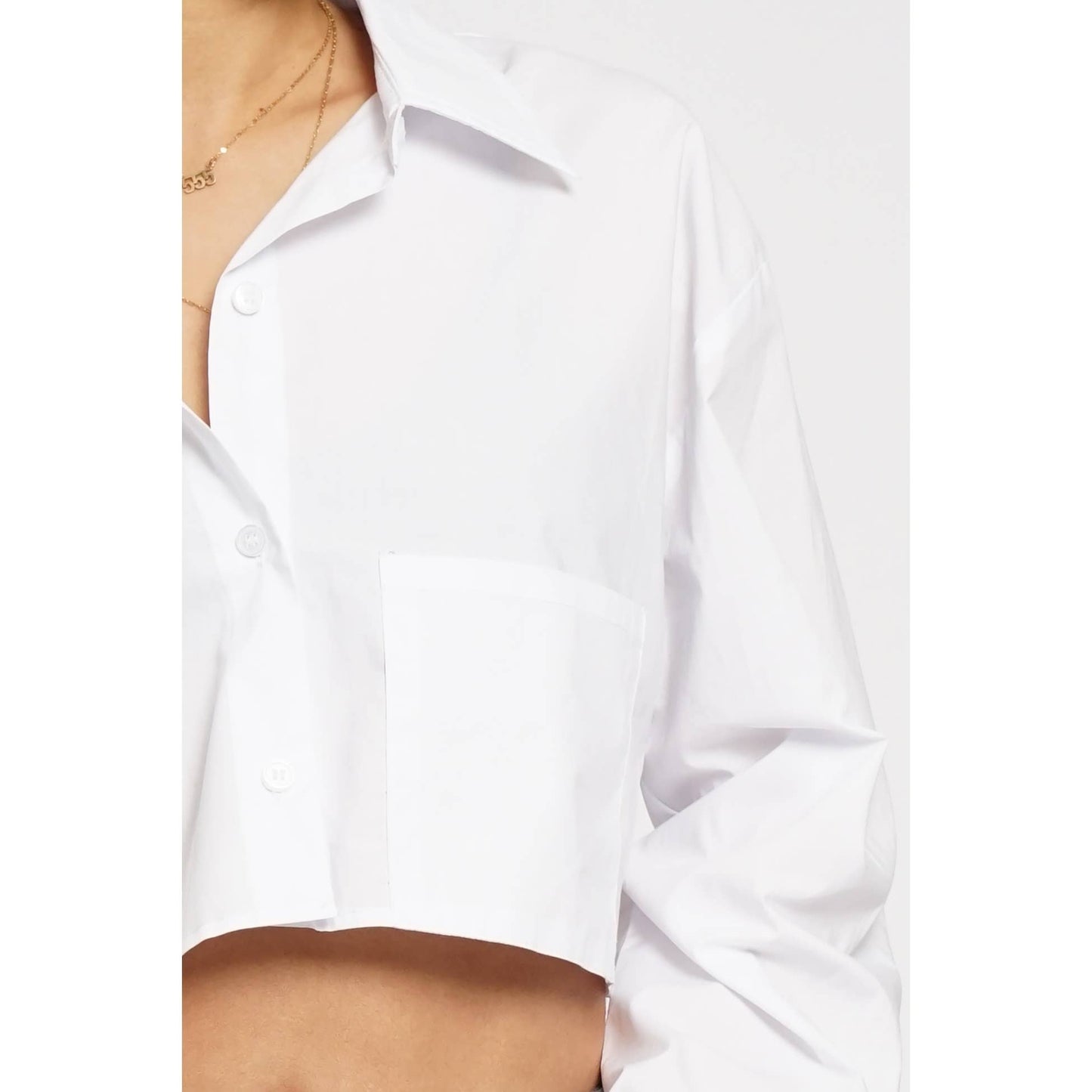 Poplin Cropped Shirt