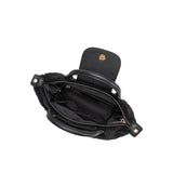 The Winnie Black Top Handle Bag