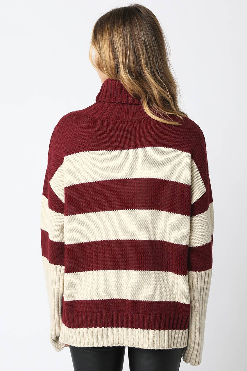 The Kaila Burgandy Sweater