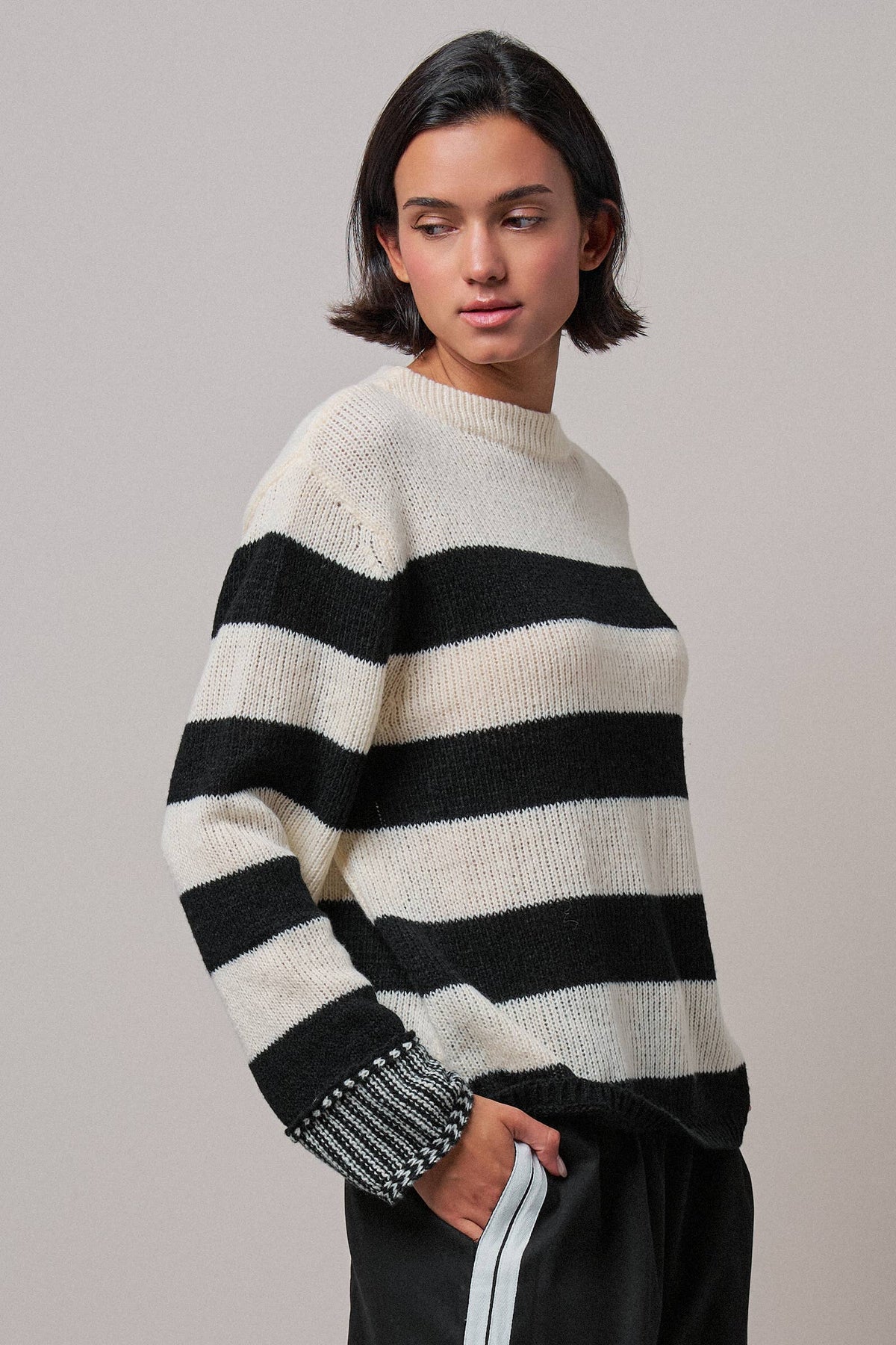 The Lexie Rugby Striped Chunky Sweater