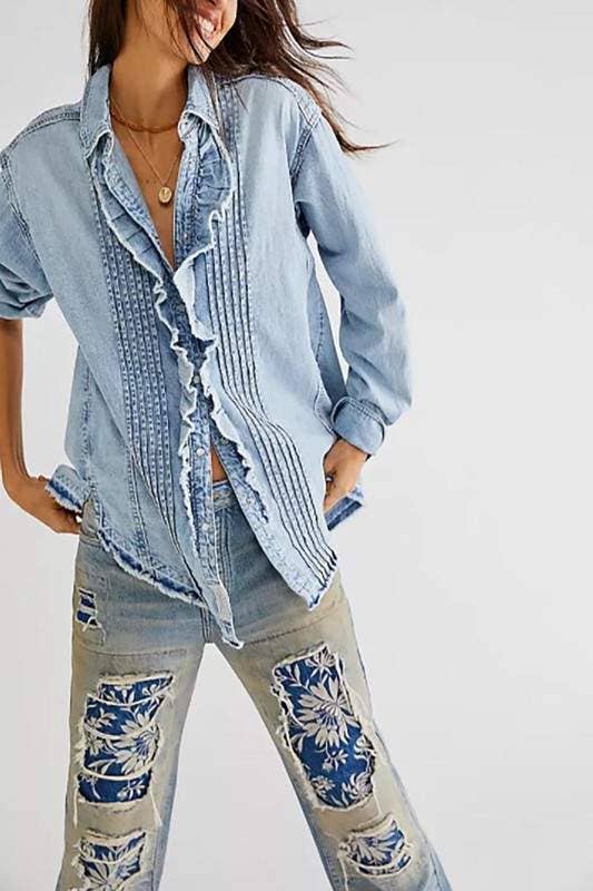 The Madison Oversized Denim Shirt