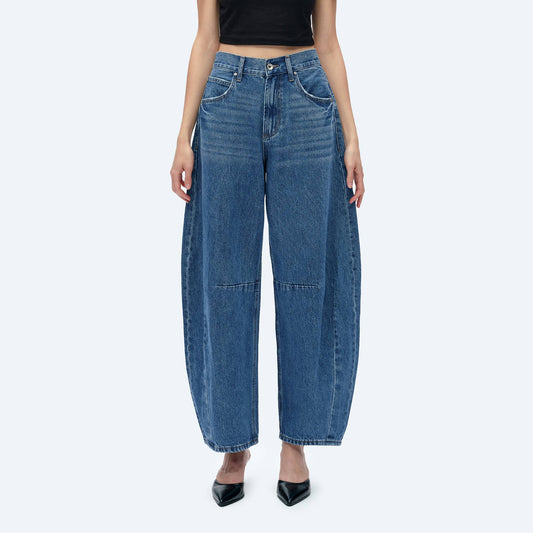 The Tailored Barrel Jean