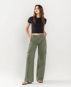 The Erin High Rise Wide Leg Cargo Jeans