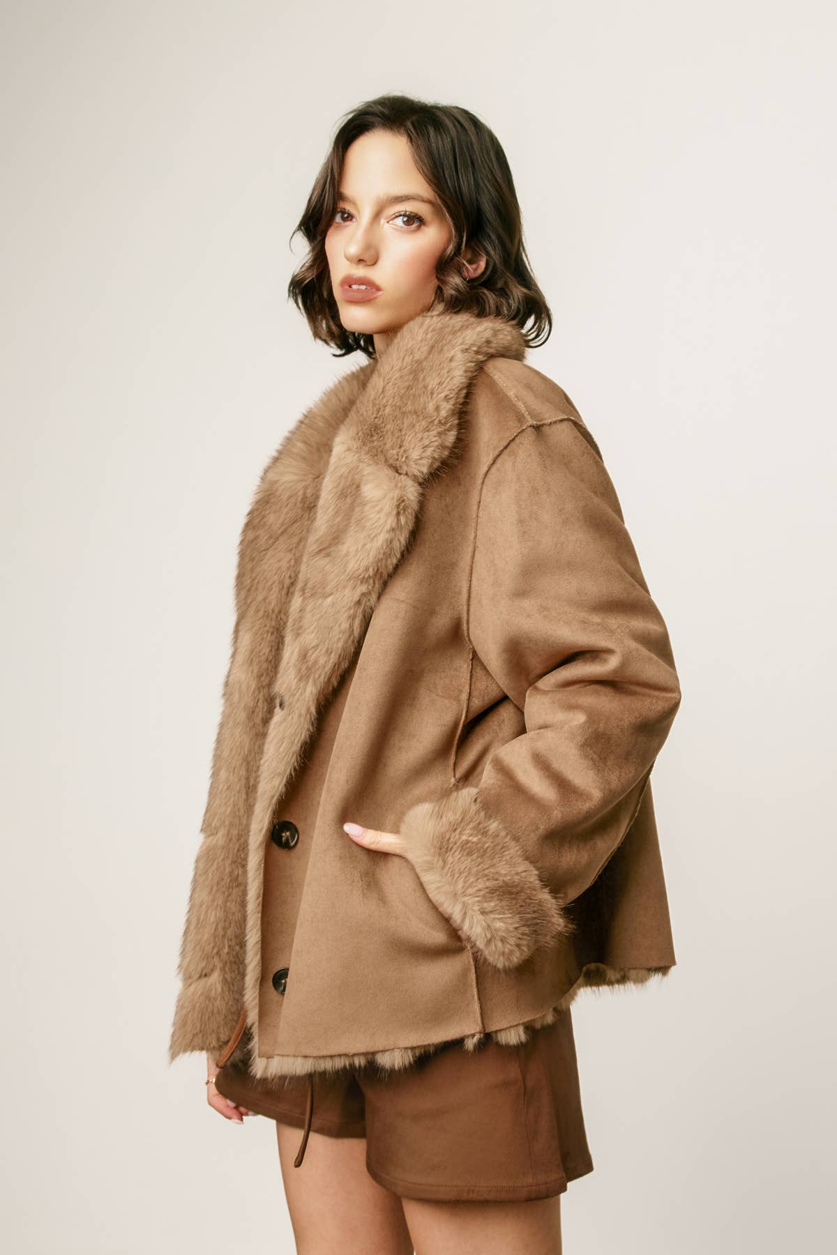 The Percy Reversible Faux Shearling Jacket