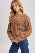 The Cory Sweater: Mocha & Natural