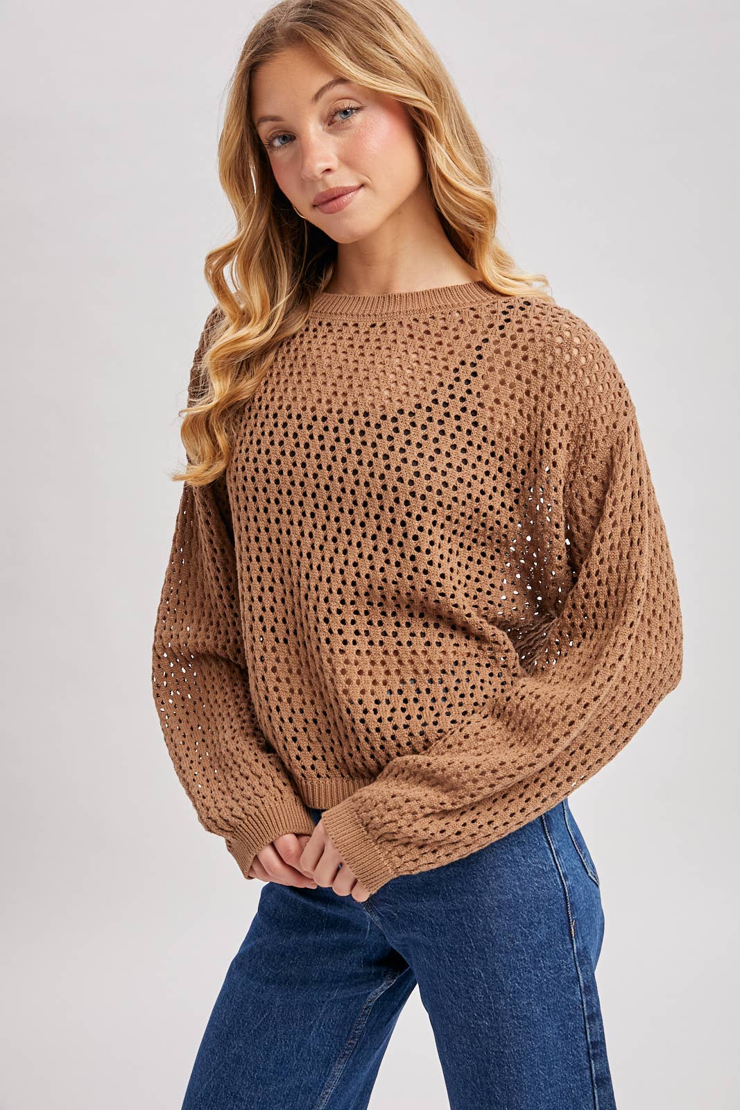 The Cory Sweater: Mocha & Natural