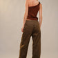 The Jennifer Metal Stud Drawstring Hem Jeans