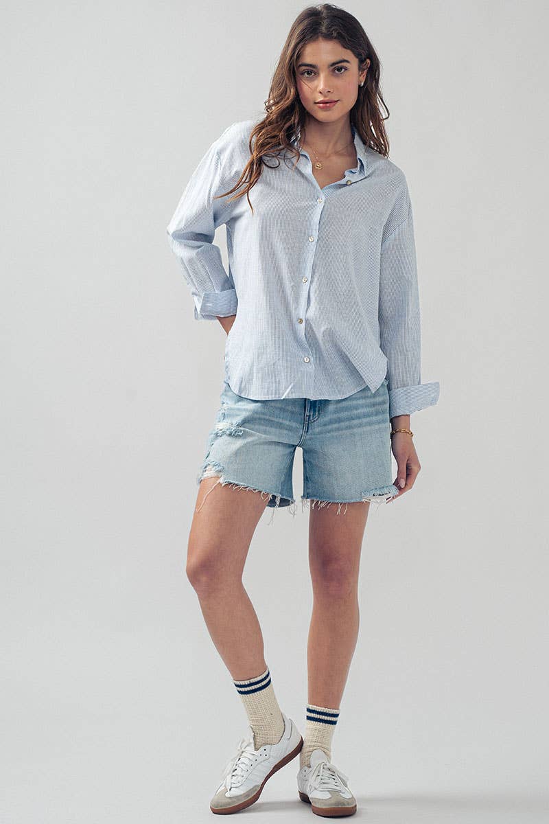 The Kylie Pinstripe Shirt