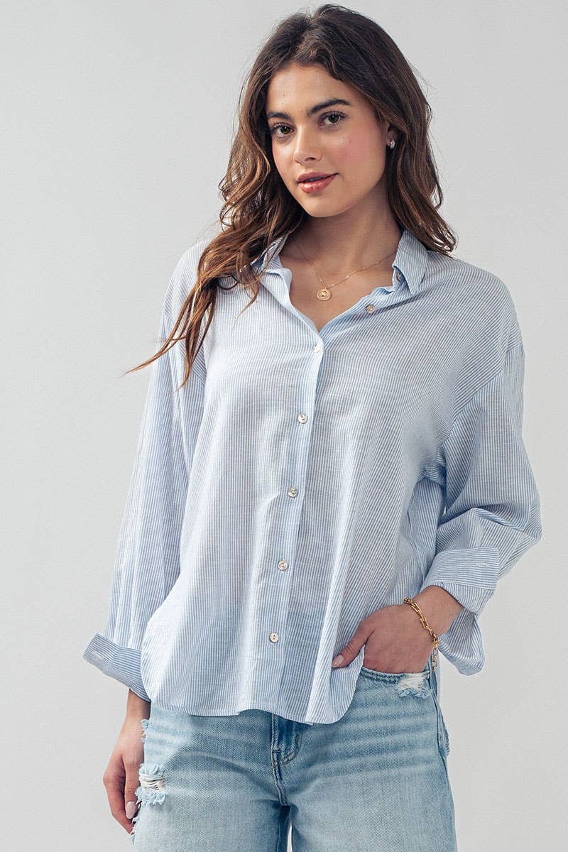 The Kylie Pinstripe Shirt