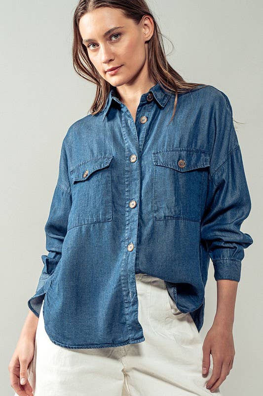 The Brenna Denim Shirt