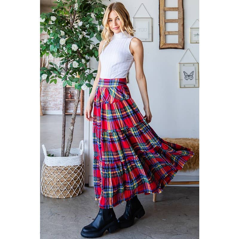 The Claire Mineral Washed Maxi Skirt