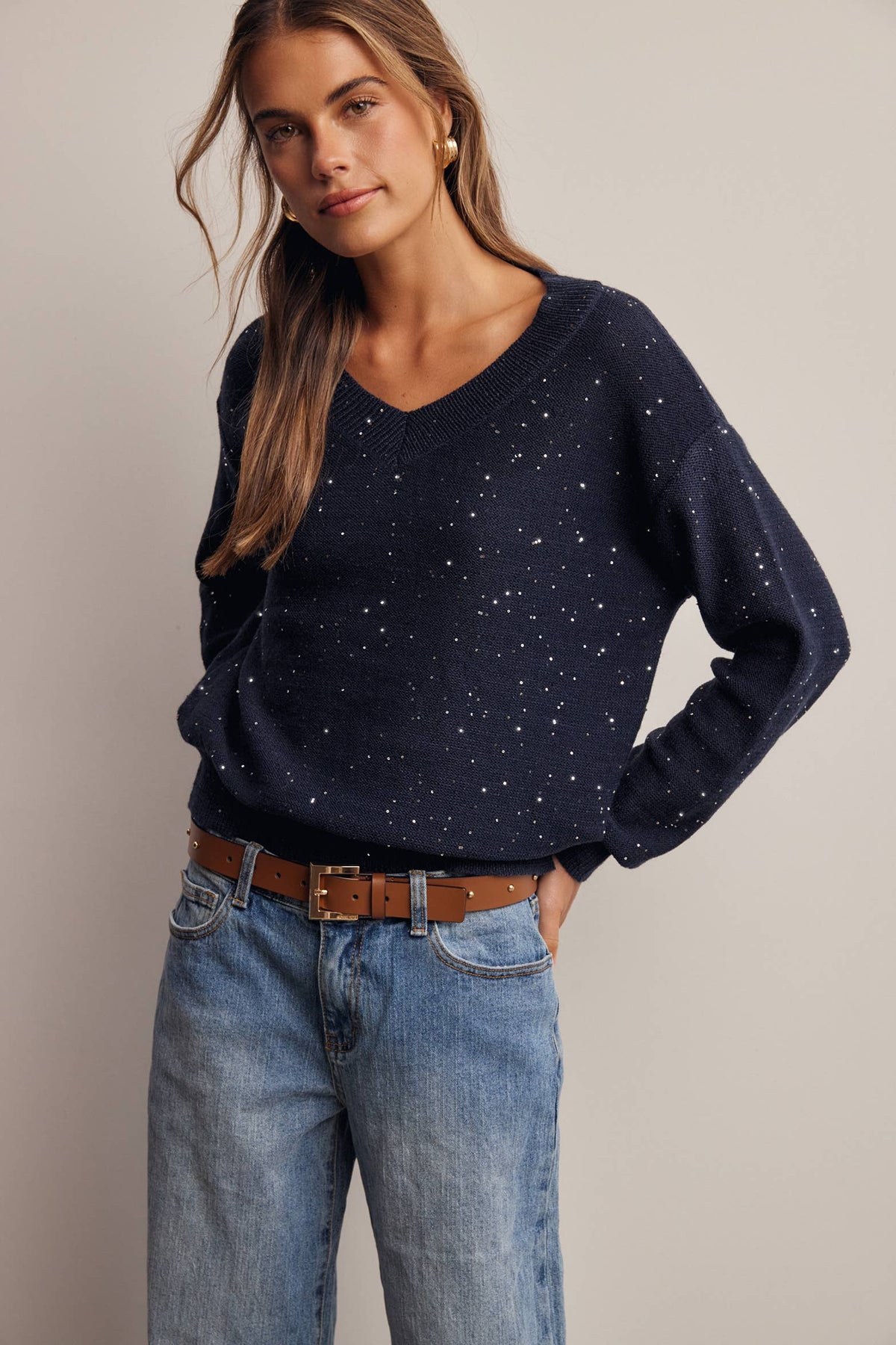 The Paige Sequin Sweater