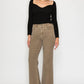 TUMMY CONTROL HIGH RISE STRETCH HOLLY FLARE: LARGE